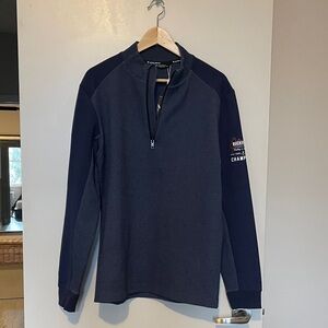 Navy Quarter-Zip Golf Pullover